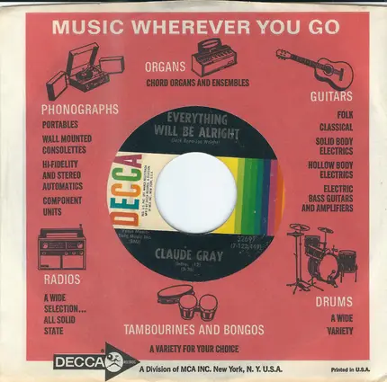 Claude Gray - Everything Will Be Alright / Apartment # 9