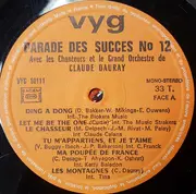 LP - Claude Dauray Et Son Orchestre - Parade des Succès N° 12