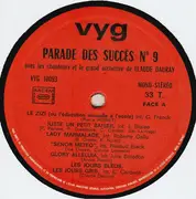 LP - Claude Dauray Et Son Orchestre - Parade Des Succès N°9