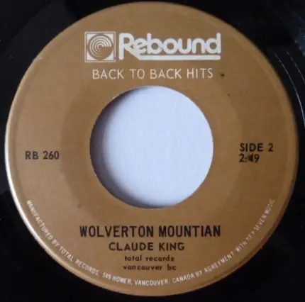 Claude King - Tiger Woman / Wolverhampton Mountain