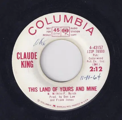Claude King - Whirlpool (Of Your Love)