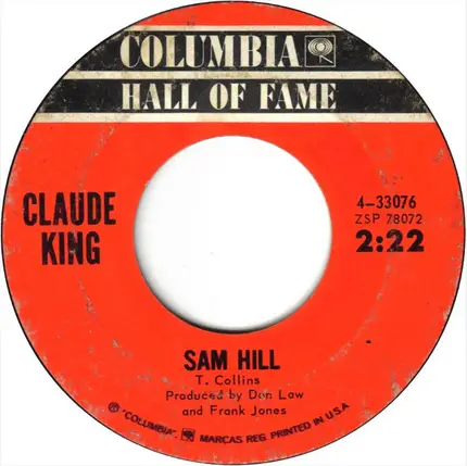 Claude King - Wolverton Mountain / Sam Hill