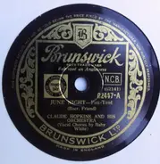 Claude Hopkins And His Orchestra - June Night / Church Street Sobbin' Blues