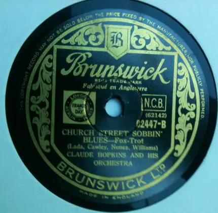 Claude Hopkins And His Orchestra - June Night / Church Street Sobbin' Blues