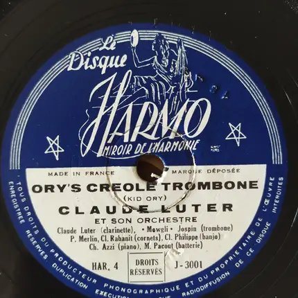 Claude Luter Et Son Orchestre - Wild Cat Blues / Ory's Creole Trombone