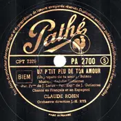 Claude Robin - Un P'tit Peu De Ton Amour / Un Jour De Bonheur