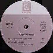 LP - Claude Vanony - Attends Que J'T'En Cause - Gatefold