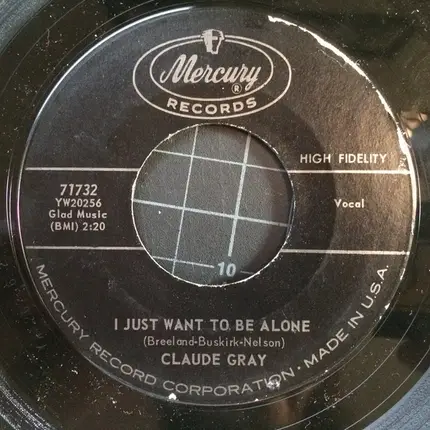 Claude Gray - I'll Just Have A Cup Of Coffee / I Just Want To Be Alone