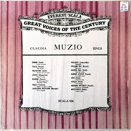 Claudia Muzio - Claudia Muzio Sings