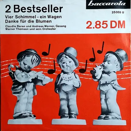 Claudia Baran Und Andreas Werner , Das Orchester Werner Thomson - Vier Schimmel - Ein Wagen / Danke Für Die Blumen