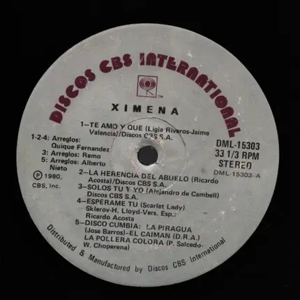 Daniel Moncada, Ezequiel Cuevas, Ligia Riveros-Jaime - Ximena