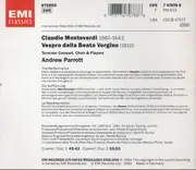 Double CD - Monteverdi - Vespro Della Beata Vergine (1610) - Fatbox