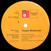LP - Claudio Monteverdi - Deller Consort , Collegium Aureum , Alfred Deller - Ballett Tirsi & Clori /  Madrigale