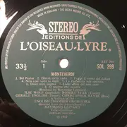 LP - Claudio Monteverdi - Ilse Wolf · Robert Tear , Gerald English · Christopher Keyte A Section Of The - Music By Monteverdi  1567-1643