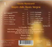 CD - Monteverdi - Vespro Della Beata Vergine - Digipak + Attached Booklet