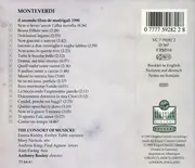 CD - Monteverdi / The Consort Of Musicke - Il Secondo Libro De Madrigali 1590