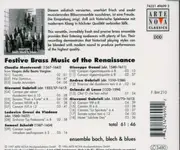 CD - Claudio Monteverdi , Roland de Lassus , Giovanni Gabrieli , Samuel Scheidt , Gioseffo Guami , Lodov - Festive Brass Music Of The Renaissance