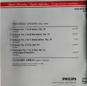 CD - Chopin / Claudio Arrau - 4 Scherzi - Polonaise-Fantaisie