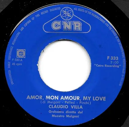 Claudio Villa - Amor, Mon Amour, My Love