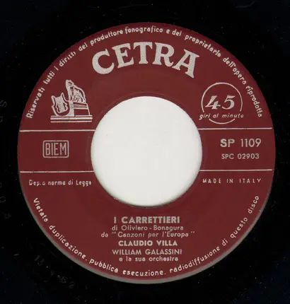 Claudio Villa - I Carrettieri / Il Nostro Amore