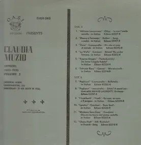 Claudio Muzio - Volume 3