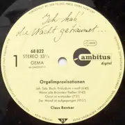 LP - Claus Bantzer - Ich Hab' Die Nacht Geträumet... (Orgelimprovisationen)