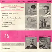 7inch Vinyl Single - Claus Herwig - Piano De Paris - Mono