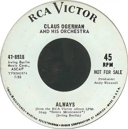 Claus Ogerman's Orchestra - Always