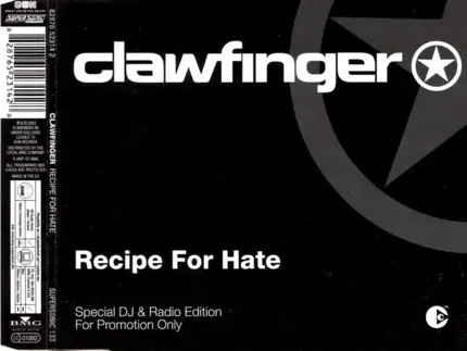 Clawfinger - Recipe For Hate