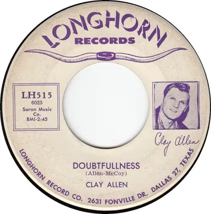 Clay Allen - Doubtfullness / Takki Ti Takki Tu