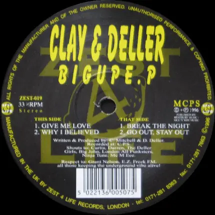 Clay & Deller - Big Up E.P
