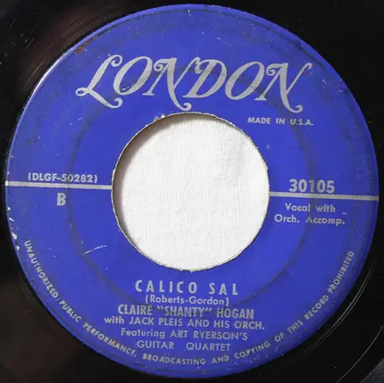 Claire Hogan With The Dixieland All Stars - Juke Box Annie (Doodle-Oodle-Oo)