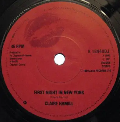 Claire Hamill - First Night In New York
