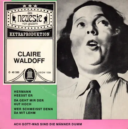 Claire Waldoff - Claire Waldoff