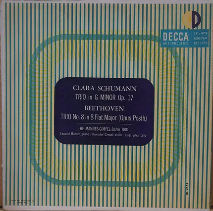 Schumann / Beethoven - Trio In G Minor, Op. 17 / Trio No. 8 In B Flat Major (Opus Posth.)