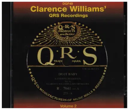Clarence Williams - Clarence Williams' QRS Recordings, Volume 2