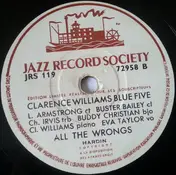 Clarence Williams' Blue Five - All The Wrongs / Everybody Loves My Baby