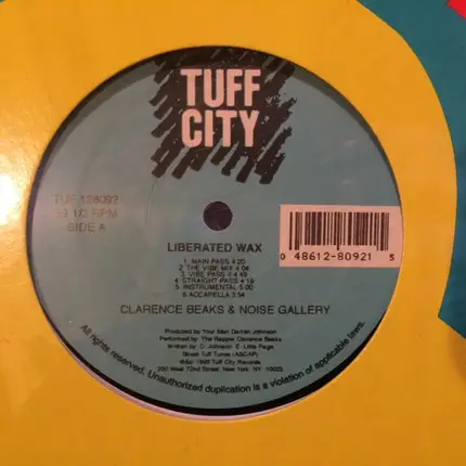 Clarence Beaks & Noise Gallery - Liberated Wax / Player's Ball