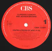 12inch Vinyl Single - Clarence Clemons And Jackson Browne - You're A Friend Of Mine