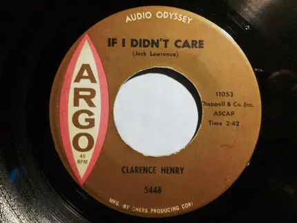 Clarence 'Frogman' Henry - If I Didn't Care / Takes Two To Tango