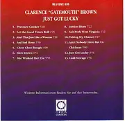 CD - Clarence 'Gatemouth' Brown - Just Got Lucky