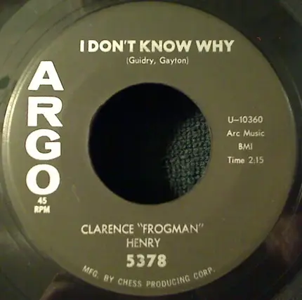 Clarence 'Frogman' Henry - I Don't Know Why