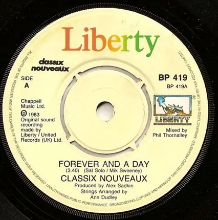 Classix Nouveaux - Forever And A Day