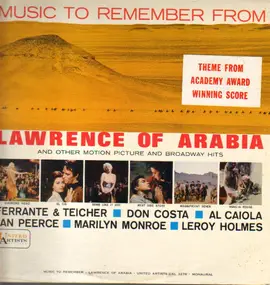 Various Artists - Music To Remember From Lawrence Of Arabia And Other Motion Picture And Broadway Hits
