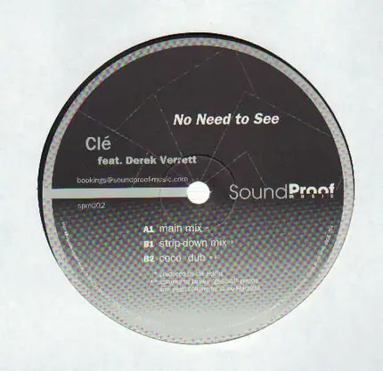 Clé, Cle Acklin - No Need To See
