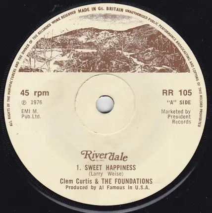 Clem Curtis & The Foundations - Sweet Happiness