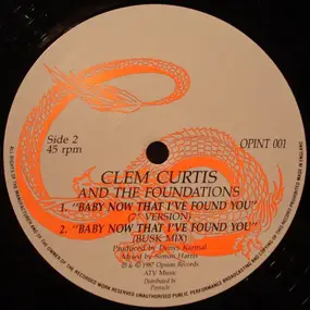 Clem Curtis - Baby Now That I've Found You
