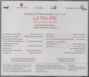 Double CD - Clemens Freiherr von Franckenstein - Li-Tai-Pe