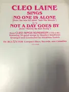 LP - Cleo Laine - No One Is Alone / Not A Day Goes By