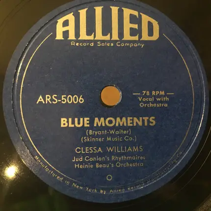 Clessa Williams - Enrico / Blue Moments